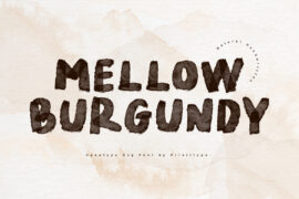 Mellow Burgundy Font