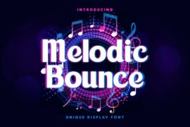 Melodic Bounce Demo Font
