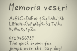 Memoria vestri Font