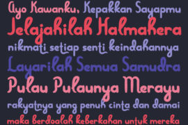 Menjelajah Halmahera Font