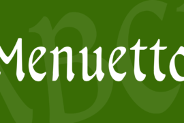 Menuetto Font