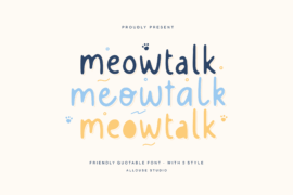 Meowtalk Demo Font Family