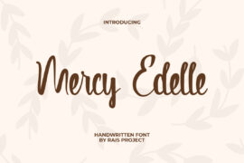 Mercy Edelle Demo Font