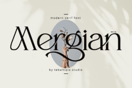 Mergian Regular Font