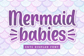 Mermaid Babies Font