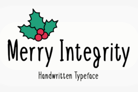 Merry Integrity Font