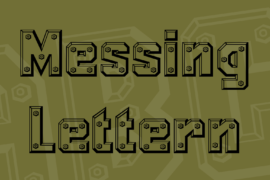 Messing Lettern Font