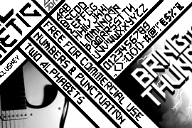 Metal Arhythmetic Font