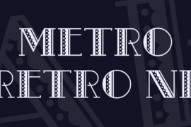 Metro Retro NF Font