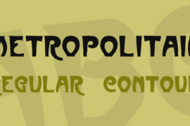 Metropolitain Font Family