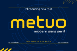 Metuo Personal Use Font Family
