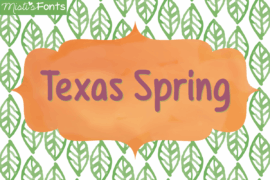 Texas Spring Font