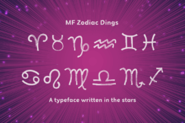 MF Zodiac Dings Font