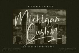 Michigan Custom Font Family