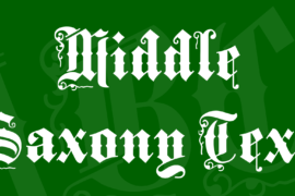 Middle Saxony Text Font