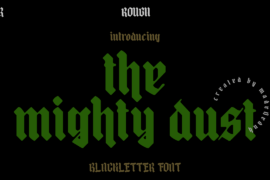mighty dust DEMO Font