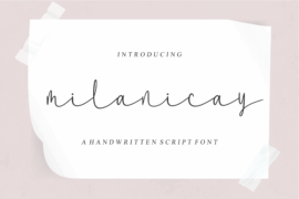 Milanicay Font