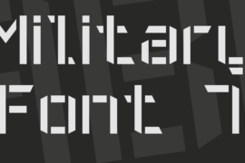 Military Font 7 Font