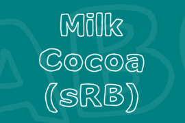 Milk Cocoa (sRB) Font