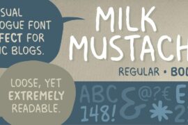 Milk Mustache BB Font Family
