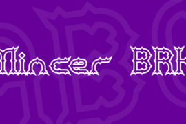 Mincer BRK Font