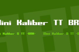 Mini Kaliber TT BRK Font Family