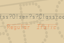 Miss Olsen’s Classroom Font Family