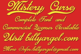 Mistery Curse Personal Use Font