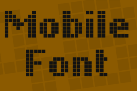 Mobile Font Font