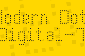 Modern Dot Digital-7 Font