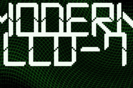 Modern LCD-7 Font