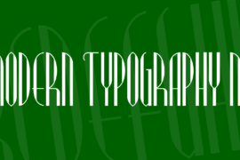 Modern Typography NF Font