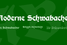 Moderne Schwabacher Font Family
