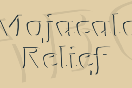 Mojacalo Relief Font