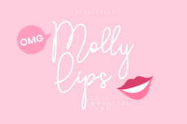 Molly Lips Font