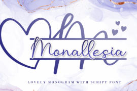 Monallesia Monogram Font