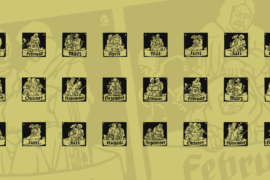 Monats-Vignetten 1 Font