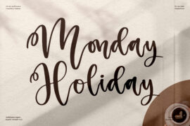 Monday Holiday Font Family