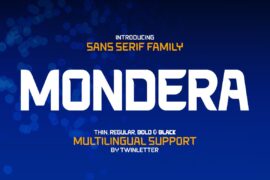 MONDERA Font Family