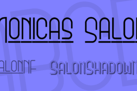Monicas Salon Font Family