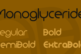Monoglyceride Font Family