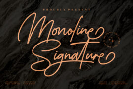Monoline Signature Font Family