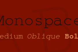 Monospace Font Family