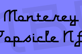 Monterey Popsicle NF Font