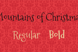 Mountains of Christmas Font Family
