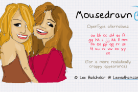 Mousedrawn Font