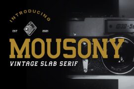 Mousony – Personal Use Font