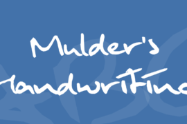 Mulder’s Handwriting Font