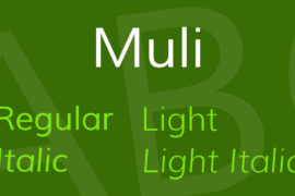 Muli Font Family