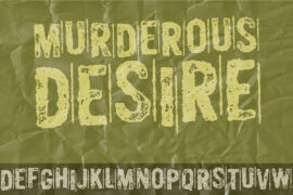 Murderous Desire DEMO Font